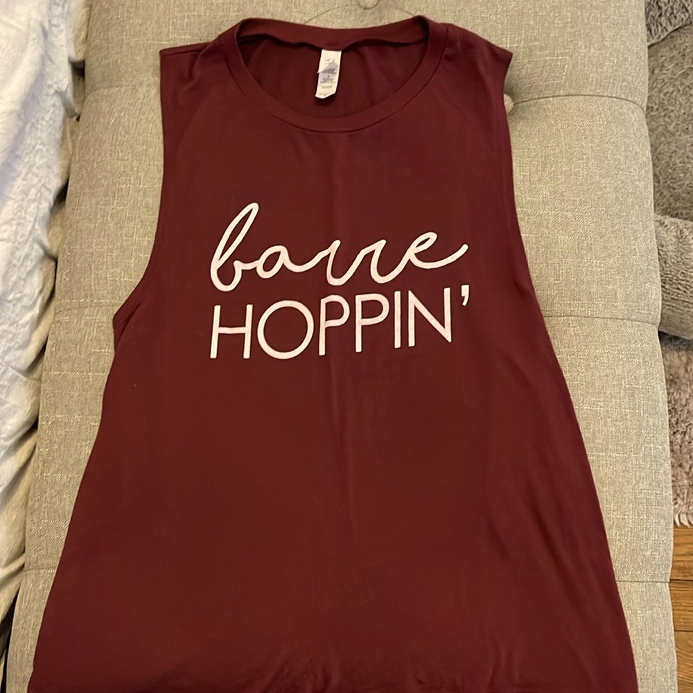 Barre tank top. Gorgeous maroon color 🥰